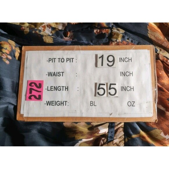 OSOS DESIGN Women Size 12 Maternity Floral Tiered Maxi Dress Satin Stripe 272A - Picture 6 of 6